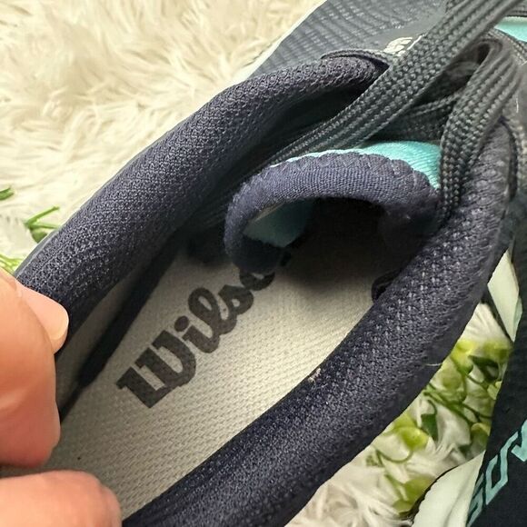 Wilson Women's KAOS Swift W‎ Tennis Shoe, Outerspace Aruba Blue US 8.5 - Picture 8 of 9